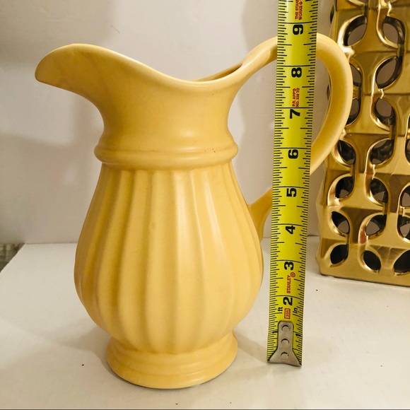 Vintage Yellow Milk or Juice Pitcher - Picture 10 of 11